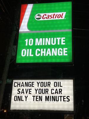 Castrol Oil Change