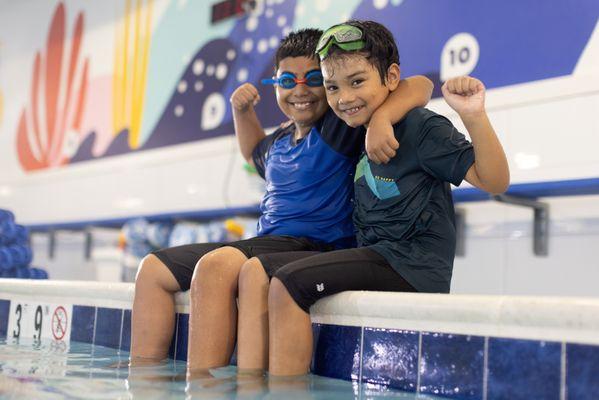 Build kids' confidence through weekly swimming lessons