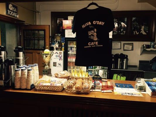 Hava G'day Cafe T-Shirts now on sale $20.