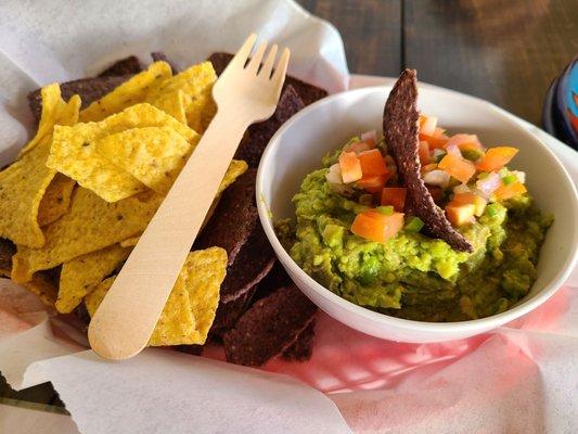 Guacamole and chips