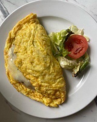 Caramelized Onion, Spinach, and Brie Omelette