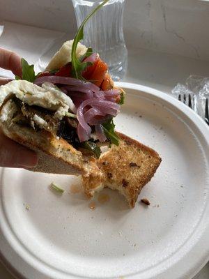 The Scoppello vegetarian sandwich.