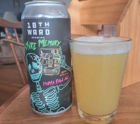 The very refreshing Future Memory IPA from 18th Ward Brewing!