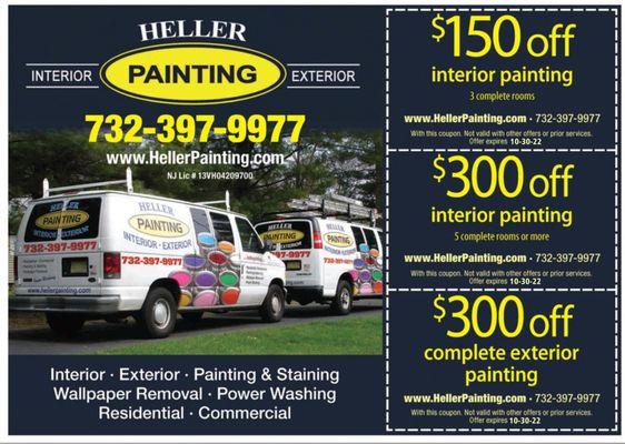 Last call for exterior painting before season ends! 
Take advantage of this great offer.