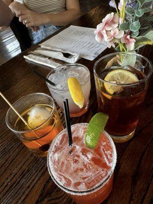 Assortment of signature cocktails