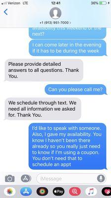 Poor customer service