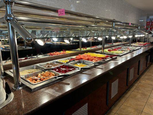 Dessert and salad bar.