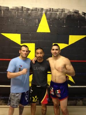 Matt Grice (UFC) Kru Mac Ramos (Head Trainer) Ricardo Lamas (UFC)