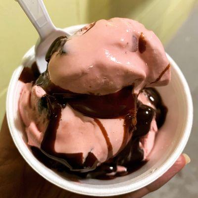 Black Cherry with Hot Fudge