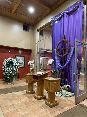 IHM Front Entrance (Lenten Season)