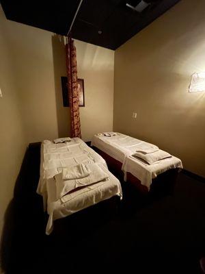 Couples massage room