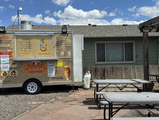 Food truck and patio