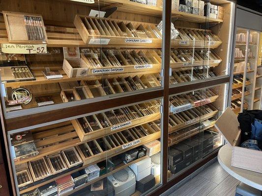 Cigars on display