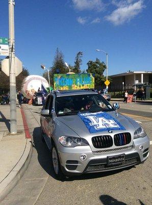 BRIDGETOWN MOTOR WORKS, LLC at the La Puente little league parade sponsoring the little dodgers.