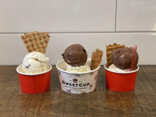 Pecan baklava and chocolate hazelnut crunch