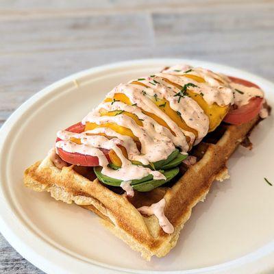 Waffle Egg Melt (Veggie)