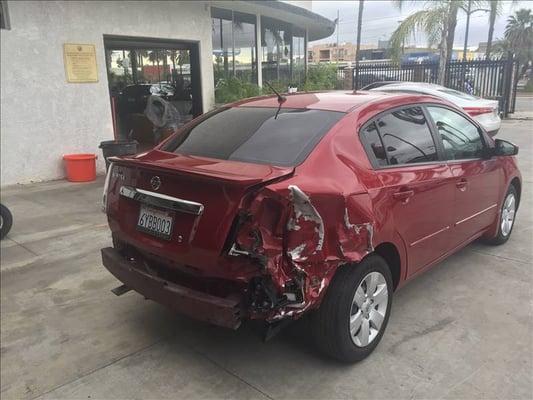 2012 Nissan Sentra - Before Repairs