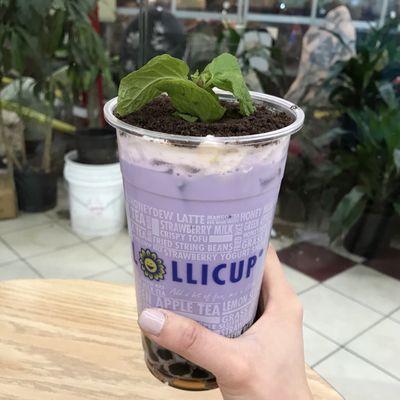 Potted taro milk tea