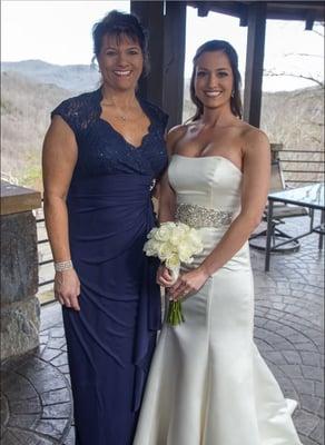 Randi's wedding day - March 5, 2016 - at Castle Ladyhawke in Sylva, NC.