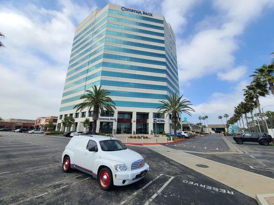 Plenty of off street parking in front, rear and parking garage.