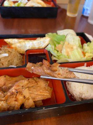 BBQ chicken lunch box