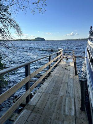 Many boat docks were partially or completely under water