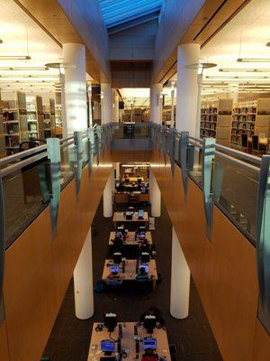 View of the center of the library.