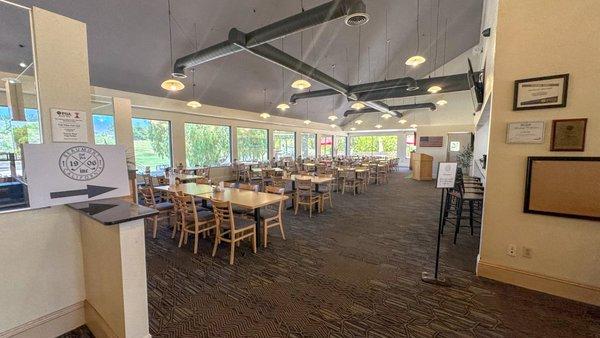 Indoor dining area