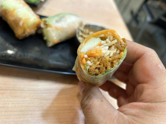 2 Grilled Pork Spring Rolls