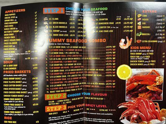 Their menu 09.24.24