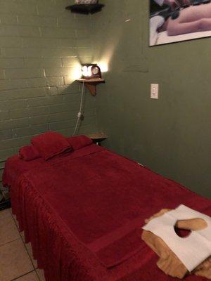 One of the massage rooms