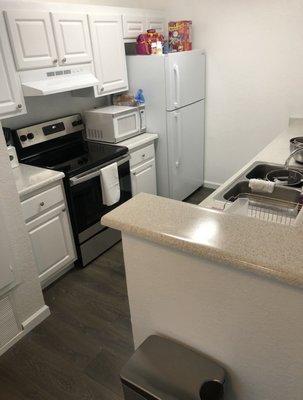 kitchen after moving in