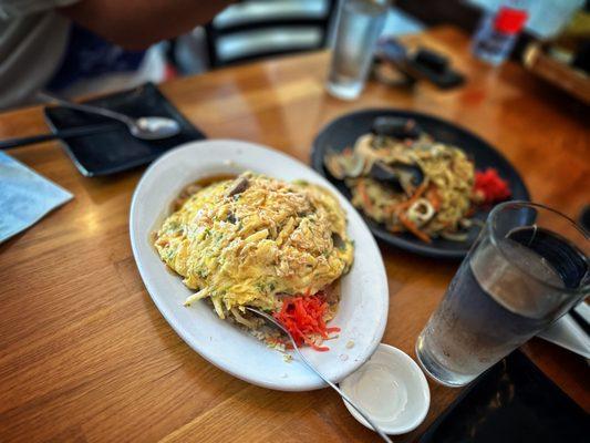 Kanitama Chahan (crab meat omelette on fried rice). I have been ordering this dish since the 90's.