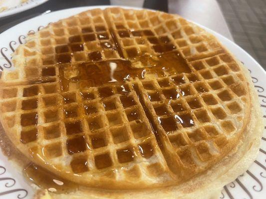 Warm, buttery waffle! D E L I C I O U S!!