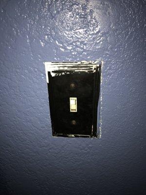 This is how our light switch was left.