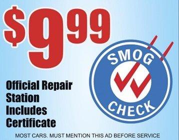 $9.99 Smog Check Coupon