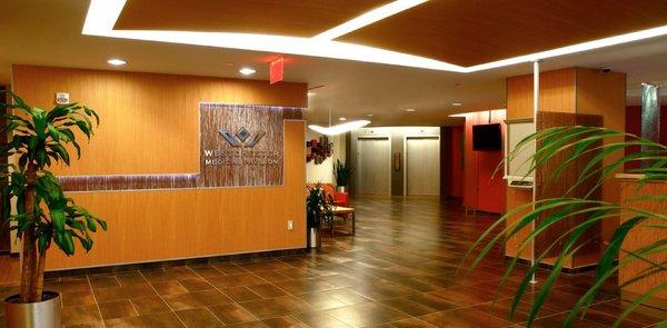 The beautifully kept lobby of 311 North St, White Plains, NY