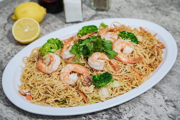 Shrimp Stir Fried Egg Noodle- Mì Xào Tôm