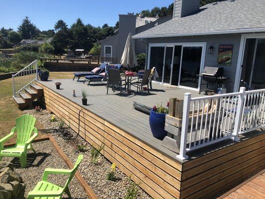 Here is a composite deck build we just finished in Lincoln city