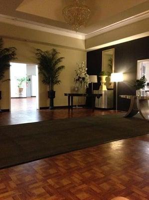 An 'clean' after photo of the entryway to a large banquet hall where we have provided our services.