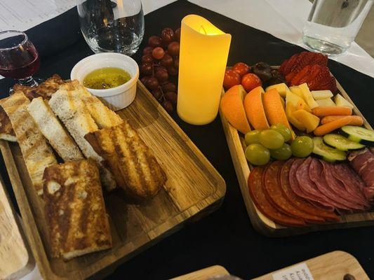 Meat and cheese board