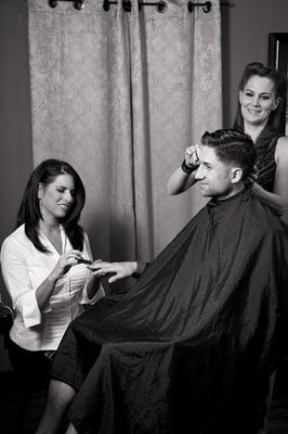 Trish Perryman/Hand Maintenence & CJ Schimmels/Haircut