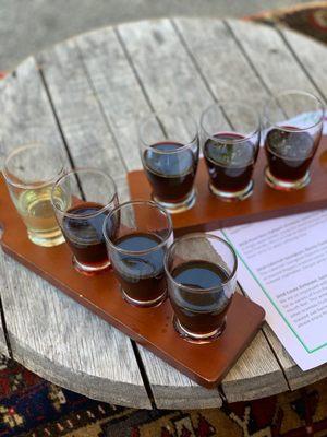 Wine sampler flight