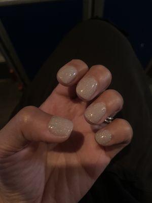 Dipped Nails- lasted for a month.