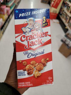 Wow! Nostalgia came over me as I saw Cracker Jacks in the store. One of the many snacks I enjoyed eating during my childhood years