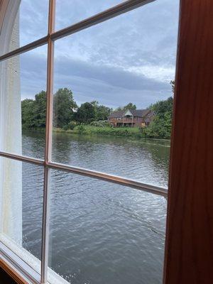 Beautiful houses along the river.