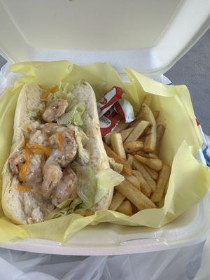 Creamy Shrimp Po-Boy