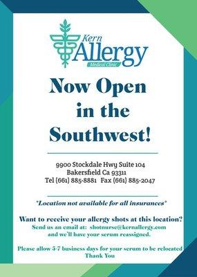 NEW satellite office located in the Southwest now open!