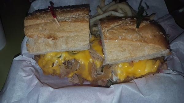 My Philly Cheese Steak with fresh frues