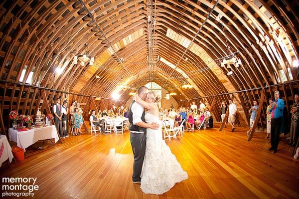 ." After the ceremony couples can retreat to the 1944 dairy barn for their reception where all the amenities are included